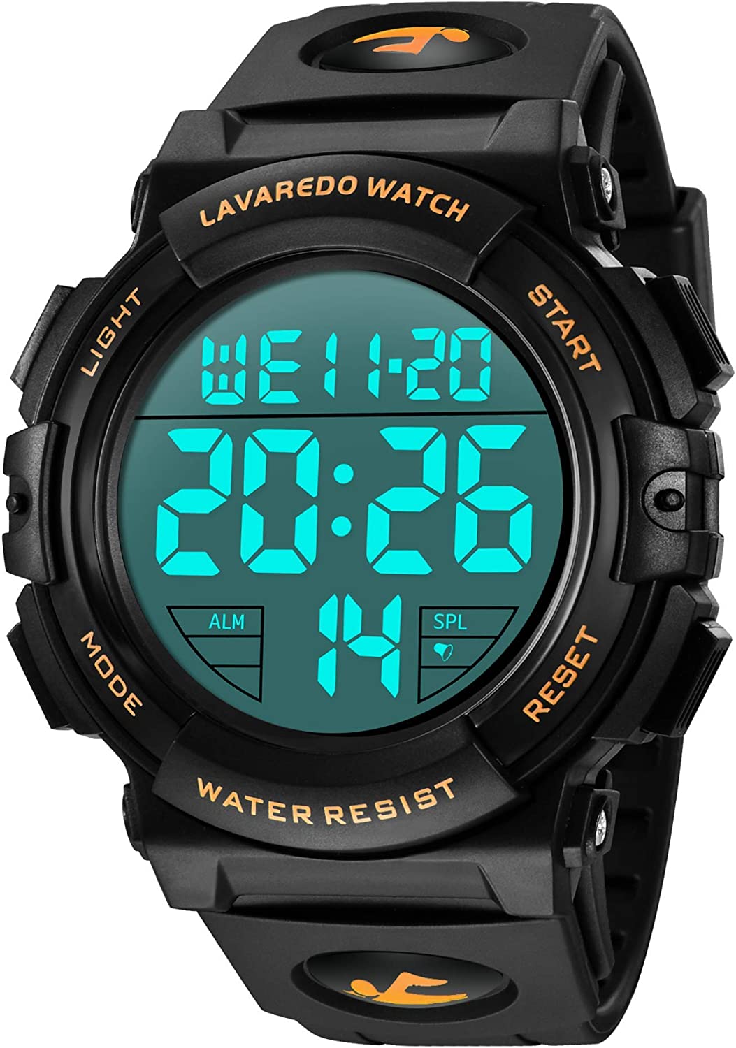 251123141443768_1 L LAVAREDO Mens Digital Watch - Sports Military Watches Waterproof Outdoor Chronograph Military Wrist Watches for Men with LED Back Ligh/Alarm/Date - Image 1
